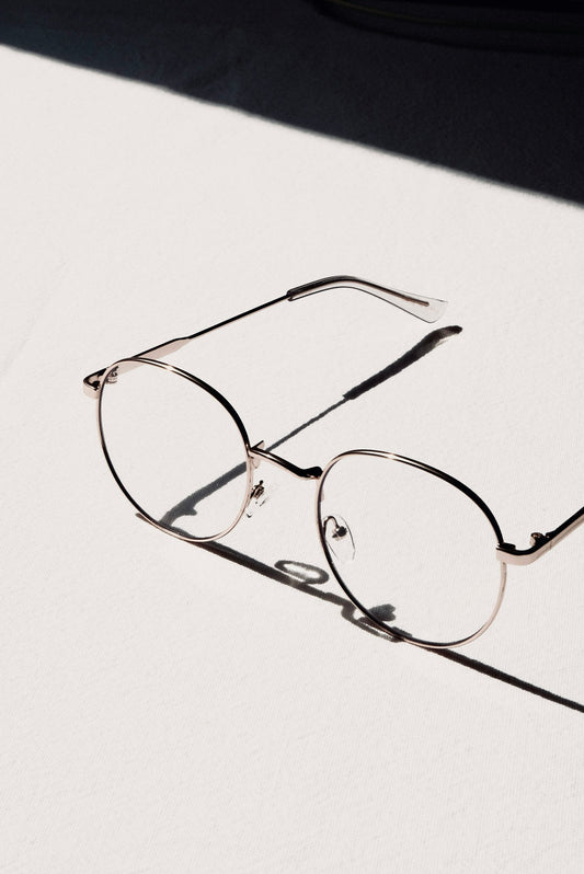 Series 01 Air, gold wire frame, three-quarter view
